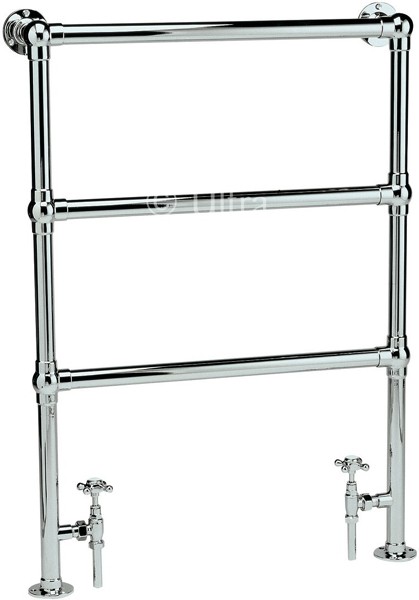 Larger image of Ultra Radiators Cambridge Heated Towel Rail (Chrome). 676x966mm.