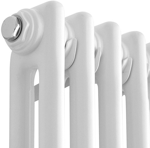 Example image of Hudson Reed Colosseum 2 Column Vertical Radiator (White). 291x1500mm.