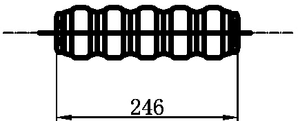 Technical image of Hudson Reed Colosseum 2 Column Vertical Radiator (White). 291x1500mm.