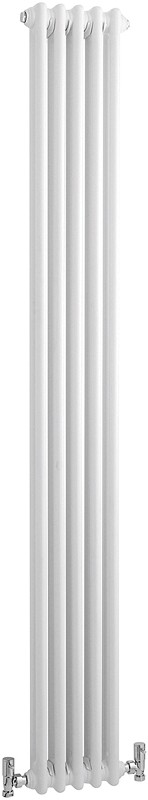 Larger image of Hudson Reed Colosseum 2 Column Vertical Radiator (White). 291x1800mm.