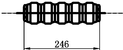 Technical image of Hudson Reed Colosseum 2 Column Vertical Radiator (White). 291x1800mm.