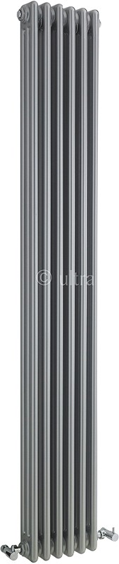 Larger image of Hudson Reed Colosseum Triple Column Radiator (Silver). 291x1800mm.