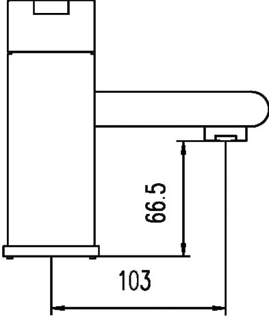 Technical image of Hudson Reed Icon Bath Shower Mixer Tap With Shower Kit (Chrome).