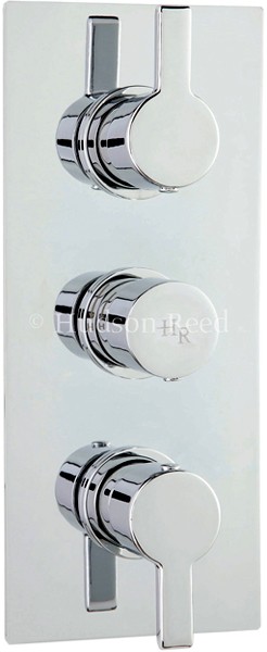 Larger image of Hudson Reed Icon Triple Concealed Thermostatic Shower Valve (Chrome).