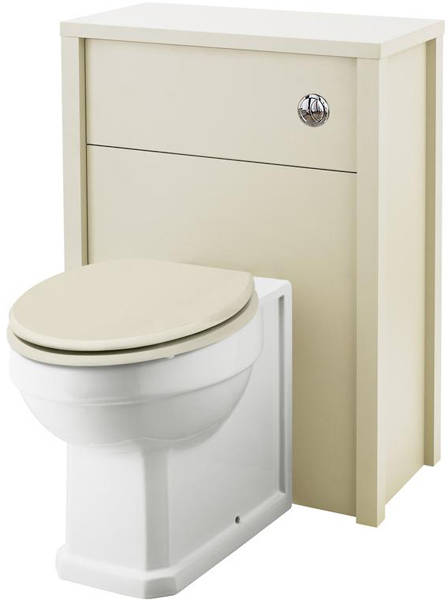 Example image of Old London Furniture 800mm Vanity & 600mm WC Unit Pack (Ivory).