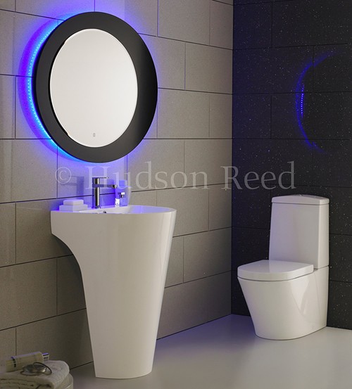 Example image of Hudson Reed Ceramics 3 Piece Bathroom Suite With Toilet, Seat & 610mm Basin.