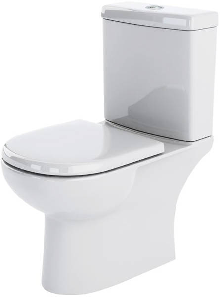 Example image of Nuie Lawton Bathroom Suite With Toilet, 550mm Basin & Pedestal.