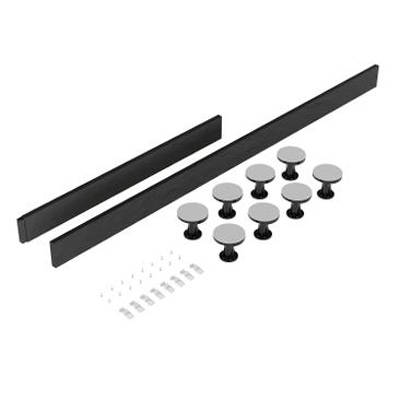 Larger image of Nuie Trays Easy Plumb Leg & Plinth Set 1100-1200mm (Slate Grey).