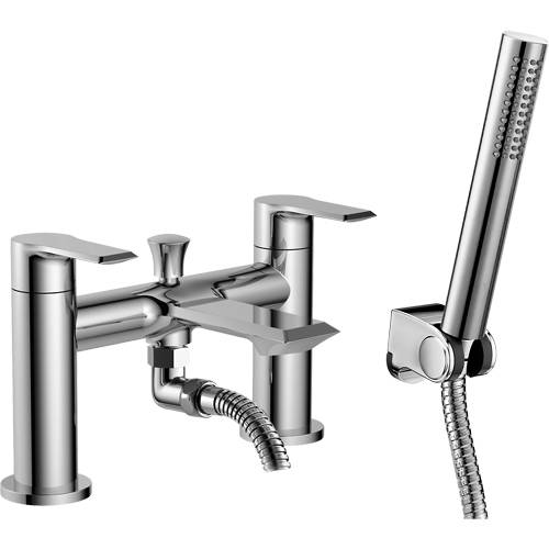 Larger image of Nuie Limit Bath Shower Mixer Tap With Kit (Chrome).