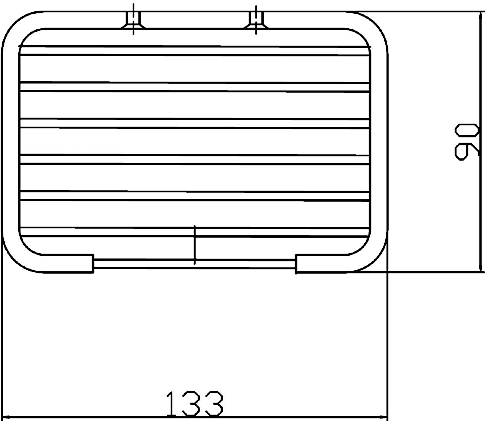 Technical image of Nuie Wirework Small Soap Basket