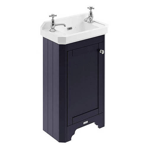 Larger image of Old London Furniture Cloakroom Vanity Unit With Basins 515mm (Blue, 2TH).