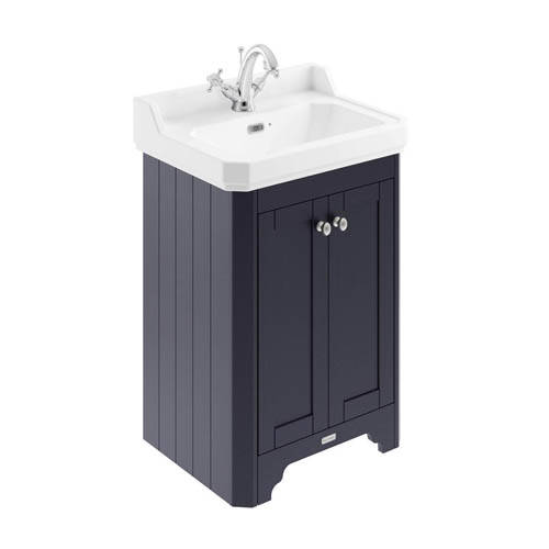 Larger image of Old London Furniture Vanity Unit With Basins 595mm (Blue, 1TH).