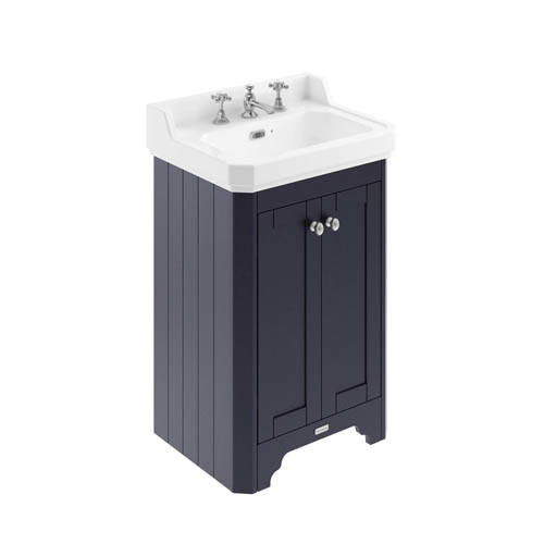 Larger image of Old London Furniture Vanity Unit With Basins 560mm (Blue, 3TH).
