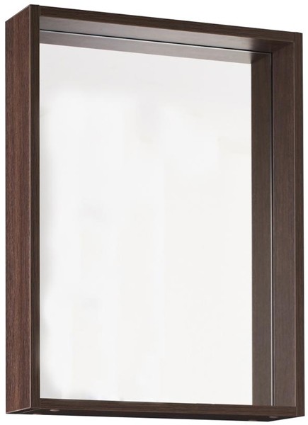 Larger image of Hudson Reed Recess Mirror, 520x700mm (Dark Oak).