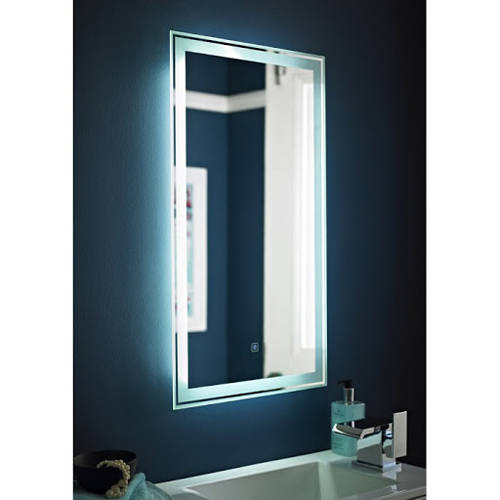 Example image of Premier Mirrors Glow Touch Sensor LED Bathroom Mirror (400x700).