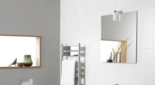 Example image of Ultra Mirrors Elan Mirror With Light. 700x650mm.