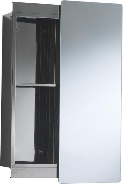 Example image of Ultra Cabinets Yesenia Mirror Bathroom Cabinet.  250x660x120mm.