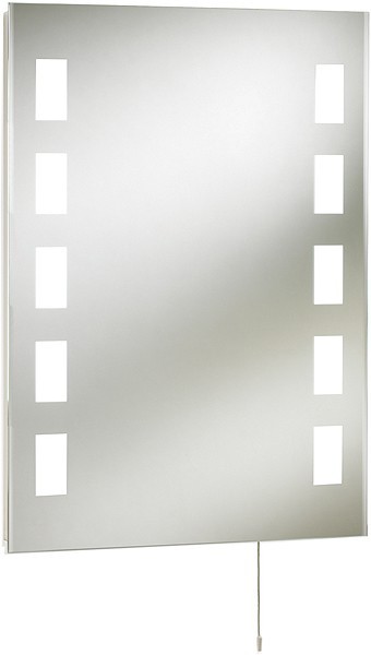 Larger image of Ultra Mirrors Argenta Large Backlit Bathroom Mirror. 600x800mm.