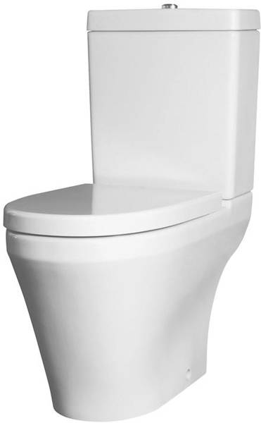 Example image of Premier Marlow Semi Flush Toilet With 420mm Basin & Semi Pedestal.