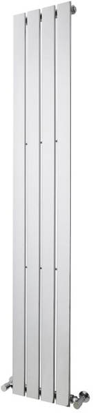 Larger image of Crown Radiators Flat Panel Vertical Radiator (Chrome). 1800x300mm.