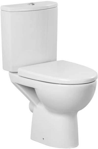 Larger image of Premier Cairo Compact Toilet With Cistern & Soft Close Seat.
