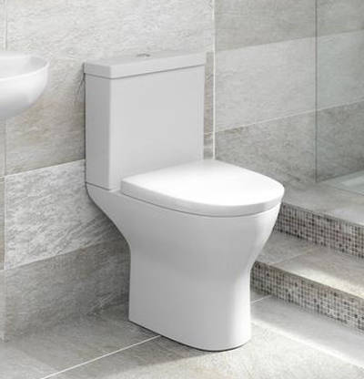 Example image of Premier Saffron Close Coupled Toilet Pan & Cistern.