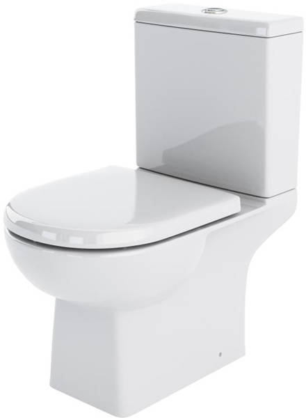 Larger image of Crown Ceramics Asselby Close Coupled Toilet Pan With Cistern.
