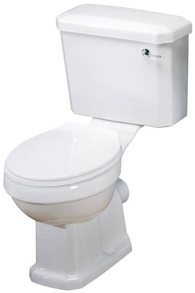 Larger image of Old London Richmond Close Coupled Traditional Toilet With Cistern & Seat.