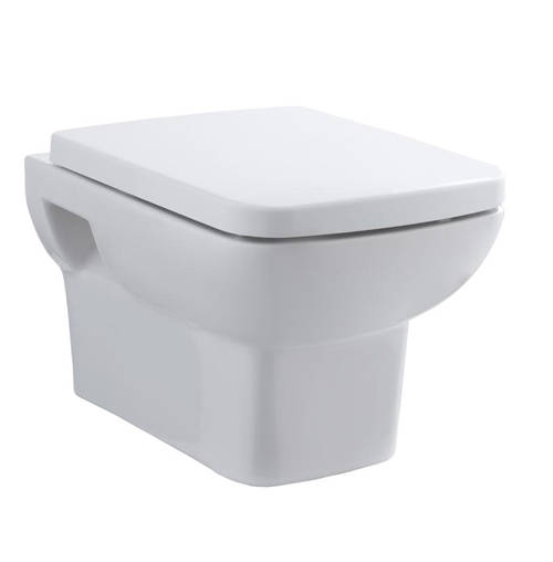 Larger image of Premier Ambrose Wall Hung Toilet Pan & Luxury Seat.