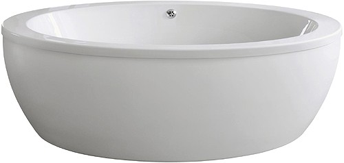 Example image of Nuie Luxury Baths Pearl Oval Freestanding Bath 1750x875mm.