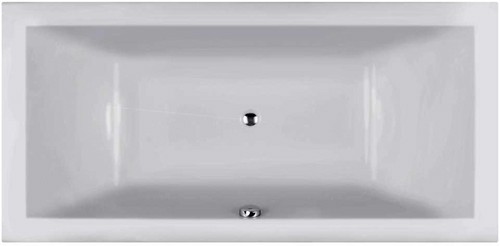 Example image of Nuie Luxury Baths Trick Double Ended Freestanding Bath 1800x800mm.