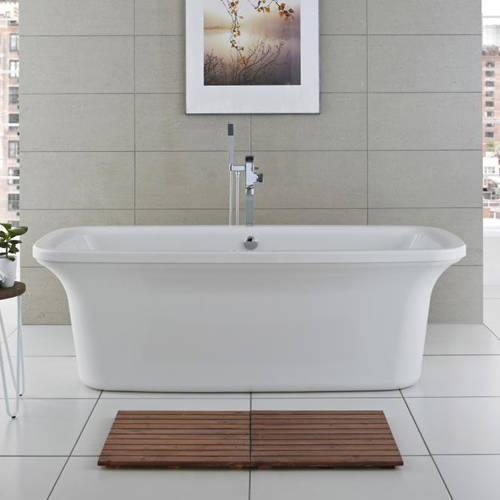 Larger image of Hudson Reed Aruba Freestanding Luxury Bath With Waste (1800x800mm).
