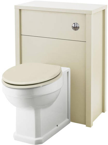Larger image of Old London Furniture Back To Wall WC Unit 600mm (Ivory).