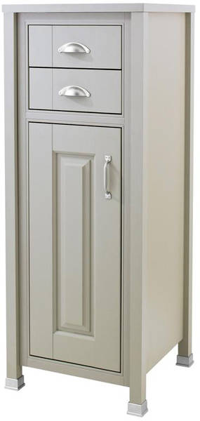 Larger image of Old London Furniture Bathroom Storage Unit 450mm (Stone Grey).