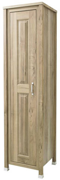 Larger image of Old London Furniture Tall Bathroom Storage Unit 450mm (Walnut).