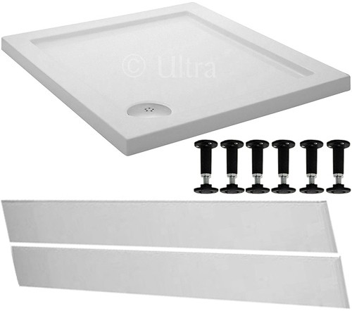 Larger image of Crown Trays Easy Plumb Square Shower Tray. 900x900x45mm.