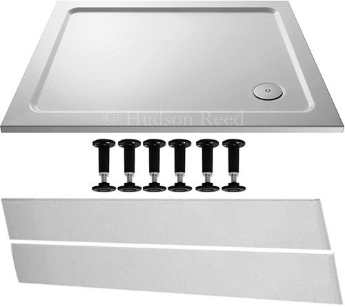 Larger image of Crown Trays Easy Plumb Rectangular Shower Tray. 1000x800x40mm.