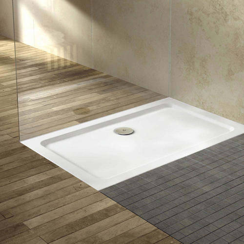 Example image of Crown Trays Rectangular Shower Tray 1800x800mm (Gloss White).
