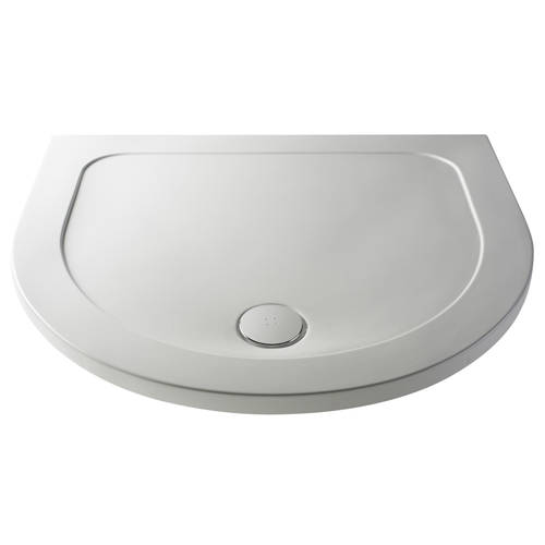 Larger image of Crown Trays D Shape Shower Tray 1050x925mm.