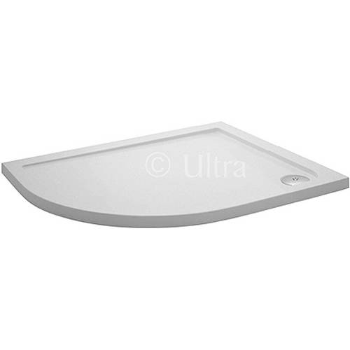 Larger image of Crown Trays Low Pro Offset Quad Shower Tray. 900x760x40. Left Handed.