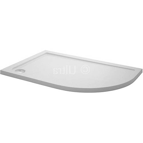 Larger image of Crown Trays Low Pro Offset Quad Shower Tray. 1200x800x40. Right Hand.
