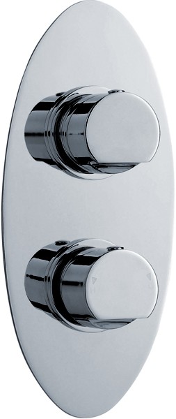 Larger image of Ultra Orion Twin Concealed Thermostatic Shower Valve (Chrome).