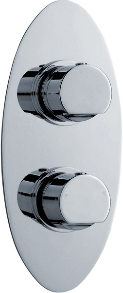 Larger image of Ultra Orion 3/4" Twin Concealed Thermostatic Shower Valve With Diverter.