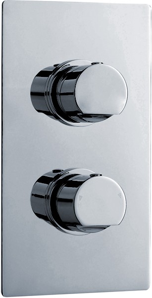 Larger image of Ultra Orion 3/4" Twin Concealed Thermostatic Shower Valve With Diverter.