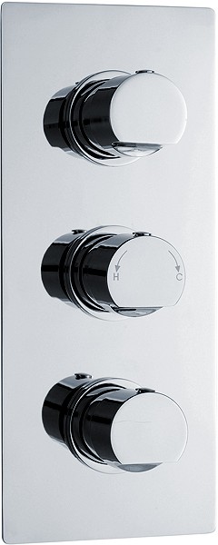 Larger image of Ultra Orion Triple Concealed Thermostatic Shower Valve (Chrome).