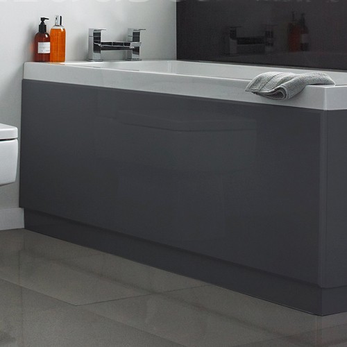 Larger image of Hudson Reed Bath Panels 1400mm Side Bath Panel (Memoir Grey, MDF).