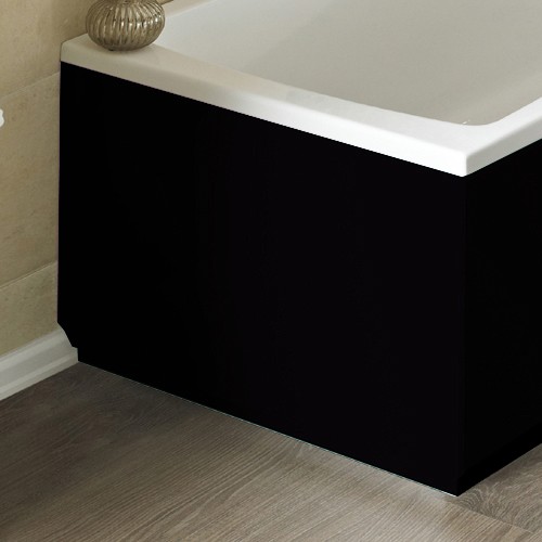 Larger image of Hudson Reed Bath Panels 750mm End Bath Panel (Black, MDF).