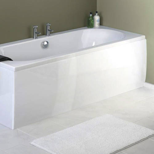 Larger image of Crown Bath Panels Acrylic White Side Bath Panel (1600mm).