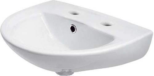 Example image of Premier Pandora Bathroom Suite With Toilet, 450mm Basin (2TH).