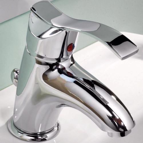 Example image of Ultra Crest Single lever mono basin mixer + pop up waste.